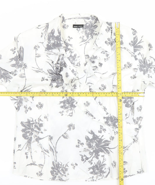 Womens UK Size 14 Gerry Weber White Wrap Blouse
