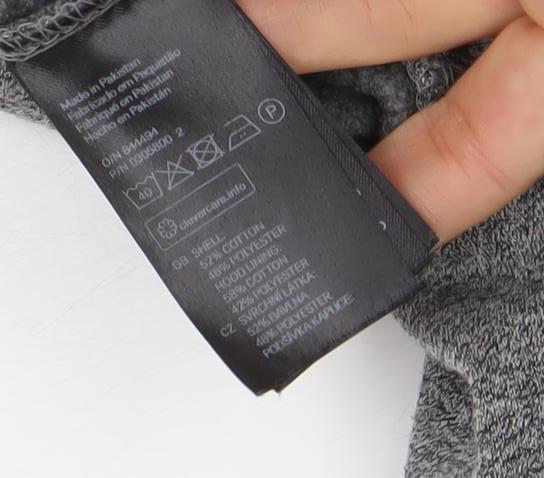 H&M Divided Women's Grey Full Zip Hoodie Size Small Cotton Blend