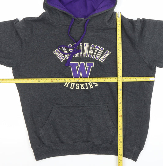 Mens UK Size M Stadium Athletics Grey Pullover Hoodie