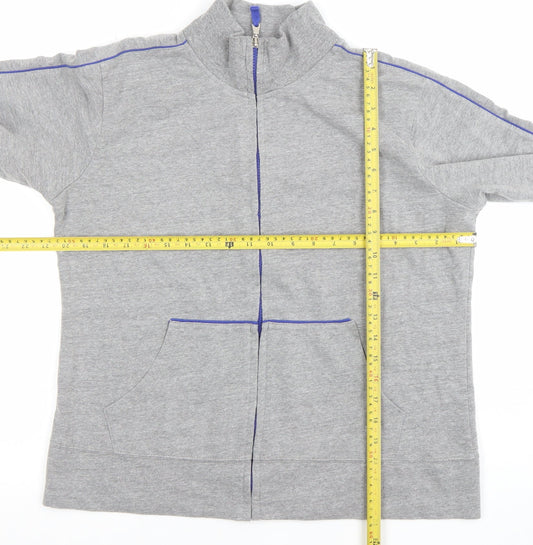 Womens UK Size 18 TRANQUILLO Grey Full Zip Hoodie