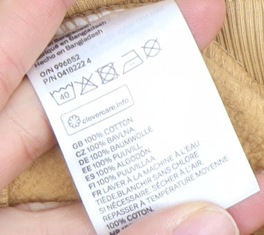 H&M Divided Women’s Beige Cotton Pullover Sweatshirt Size S