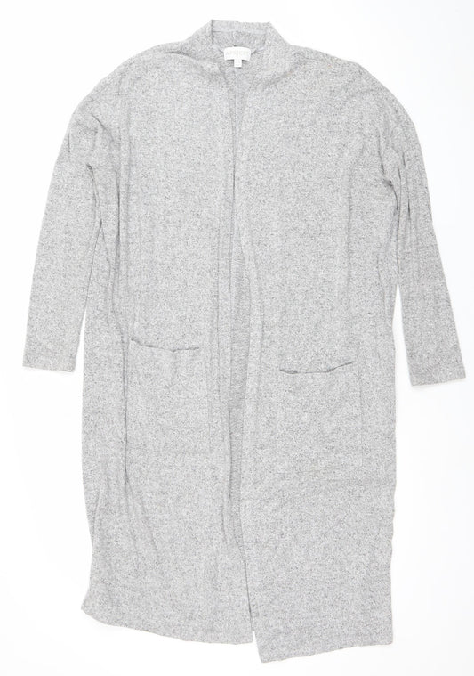 Womens UK Size 10 Apricot Grey Cardigan Jumper