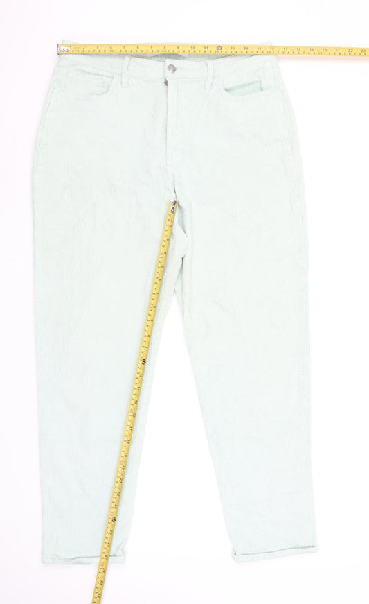 Womens UK Size 15 Hollister Regular Fit Casual Green Trousers