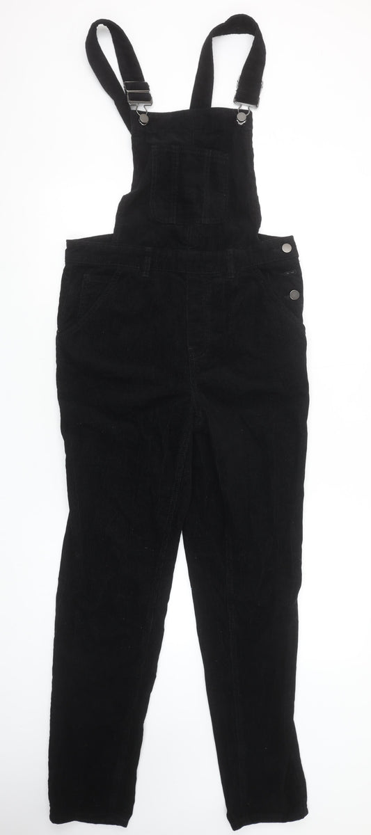 Womens UK Size 8 TU One-Piece Black Dungaree