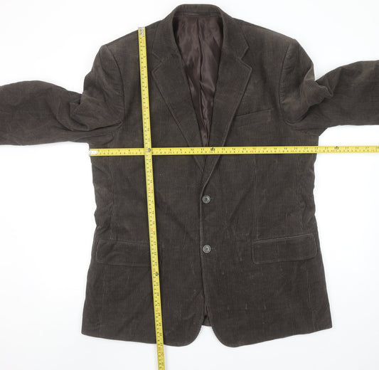 Cedarwood State Men's Brown Corduroy 42 Short Blazer Jacket