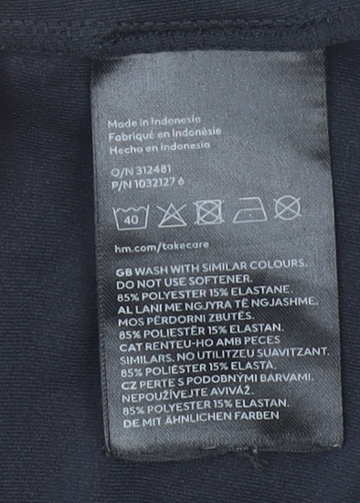 H&M Sport Women's Black Racerback Tank Top L Activewear