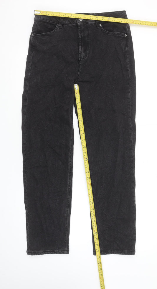 Primark Women’s Black Denim Co Straight Jeans Size 10 Regular Fit