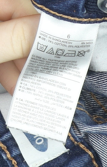 Girls UK Size 10 Years Old Navy Regular Fit Skinny Jeans