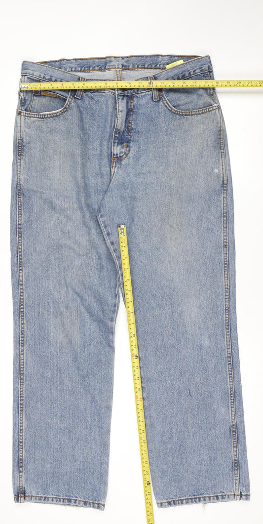 Womens UK Size 12 Wrangler Regular Fit Straight Blue Jeans