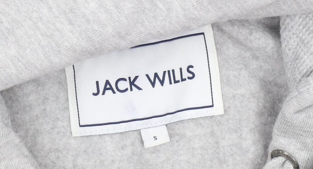 Mens UK Size S Jack Wills Grey Full Zip Hoodie