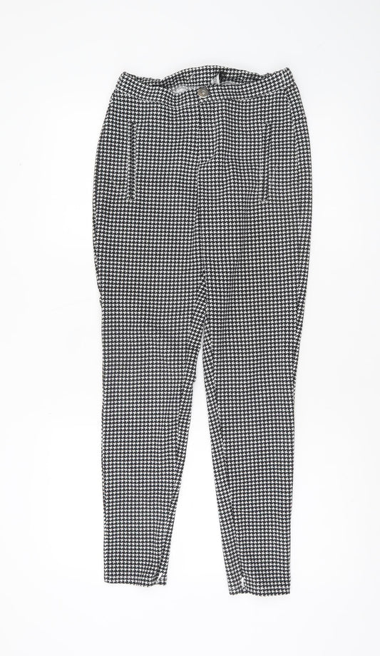 Womens UK Size 8 Missguided Slim Fit CasualBusiness Black Trousers