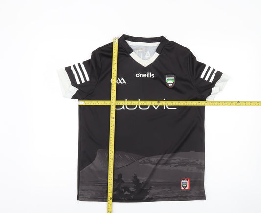O’Neills Boys Black Football Jersey T-Shirt Age 13 Lightweight Sports Top