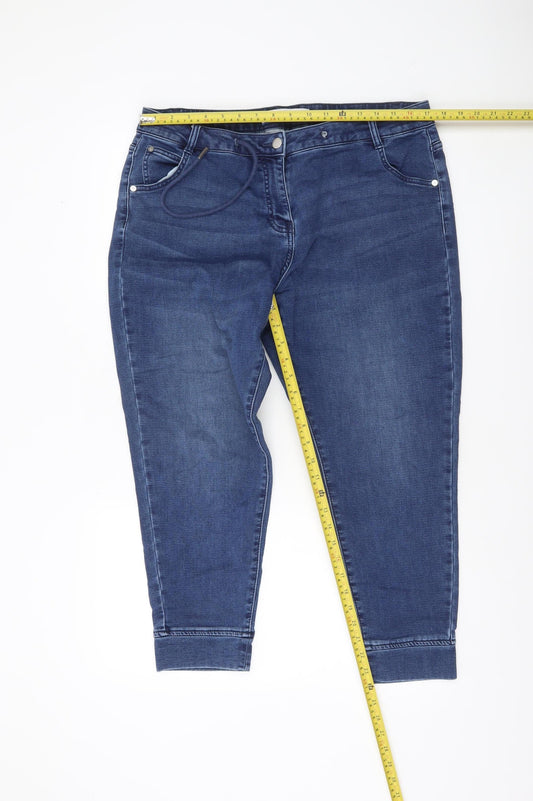 Next Women's Blue Petite Size 14 Slim Ankle Jeans
