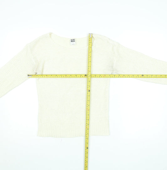 Womens UK Size S VERO MODA Ivory Pullover Jumper