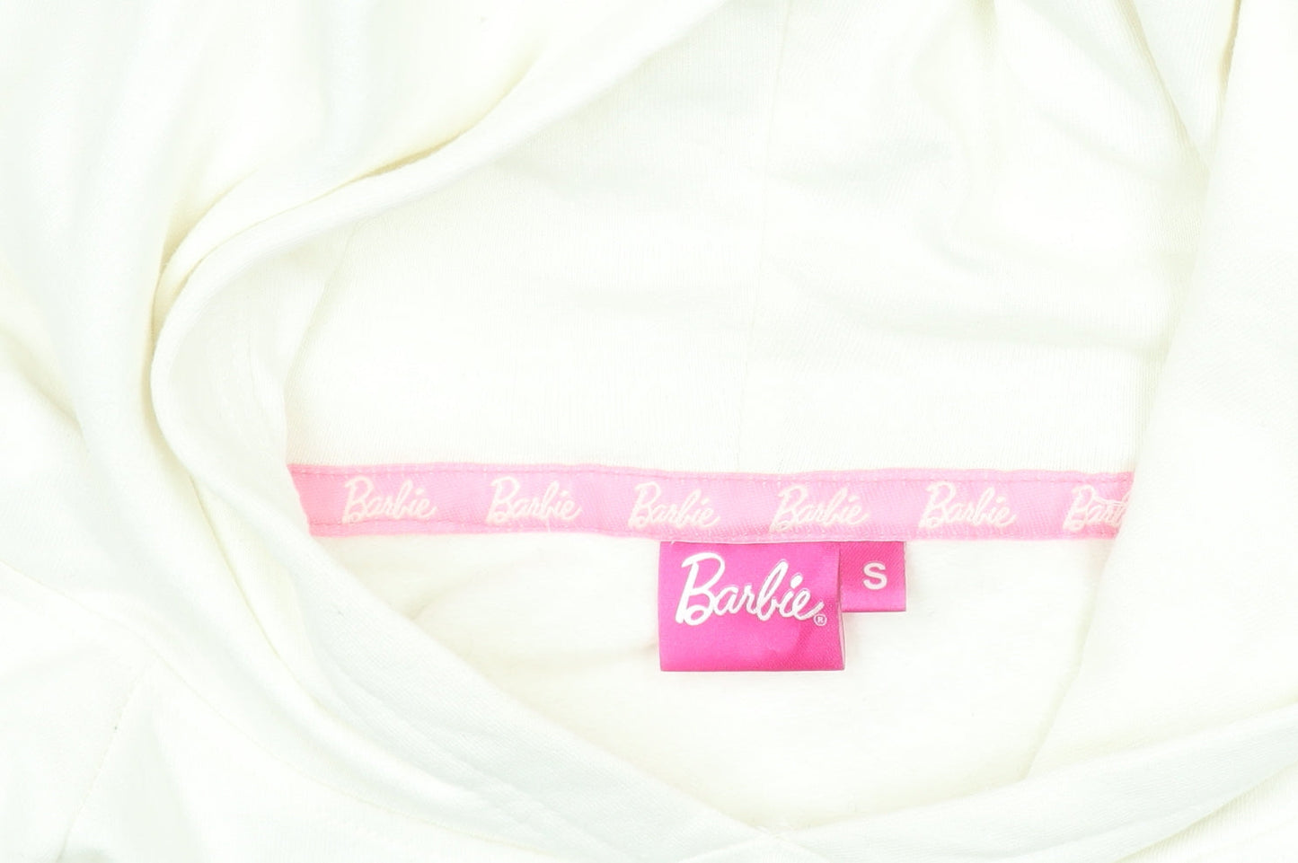 Womens UK Size S Barbie Ivory Pullover Hoodie