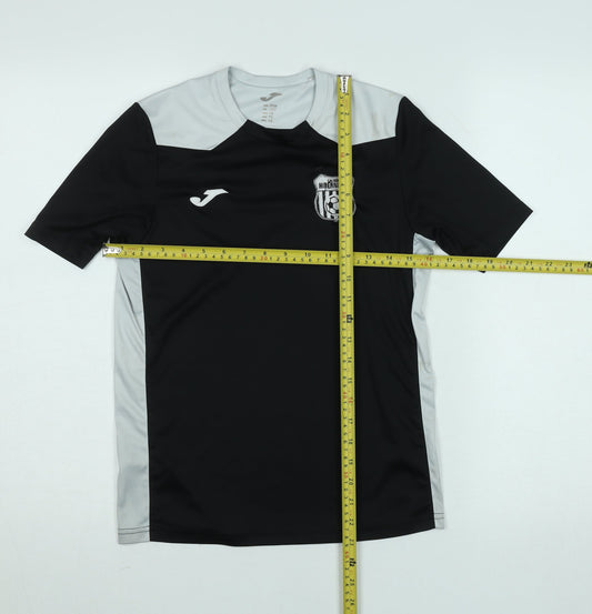 Joma Boys Black Football Jersey T-Shirt 2XS Lightweight Athletic Top