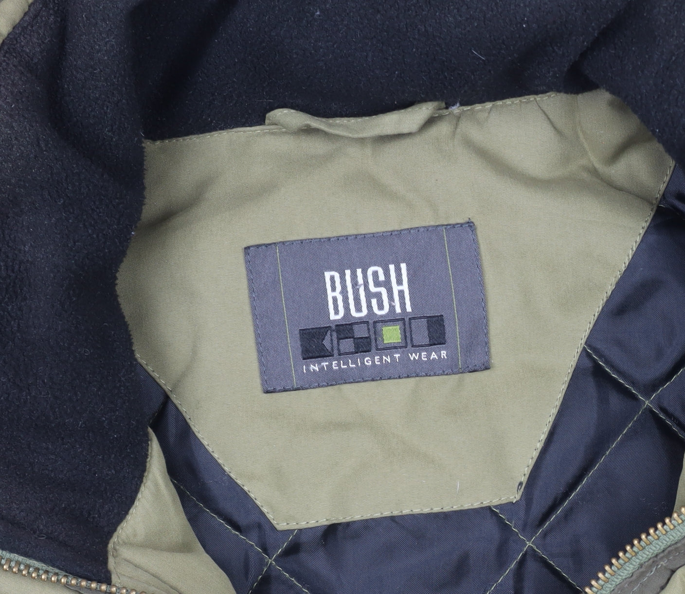 Mens UK Size 40 Bush Green Puffer Jacket