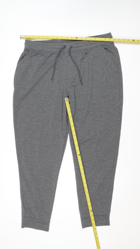 Athletic Works Men's Grey XL Jogger Trousers Stretch Activewear