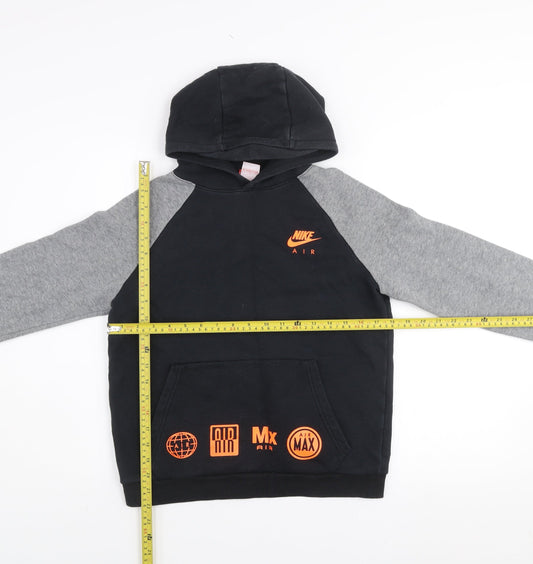 Boys UK Size 12-13 Years Nike Black Pullover Hoodie