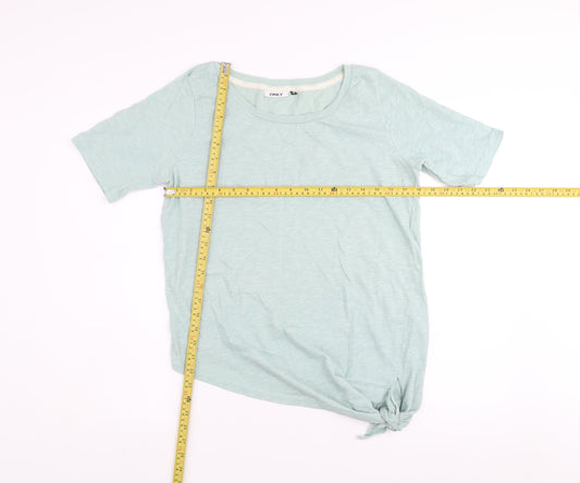 Womens UK Size M Only Green Basic T-Shirt
