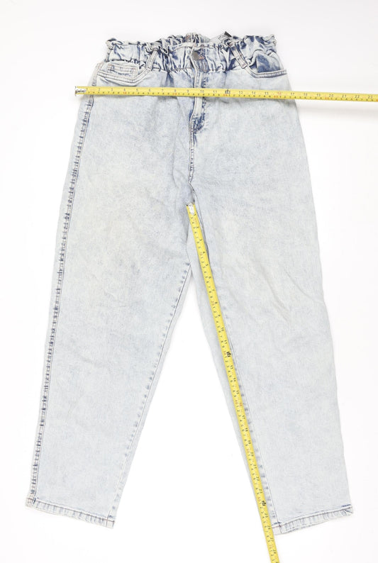 Dunnes Stores Women’s Blue Light Wash Slouchy High Rise Mom Jeans Size 12