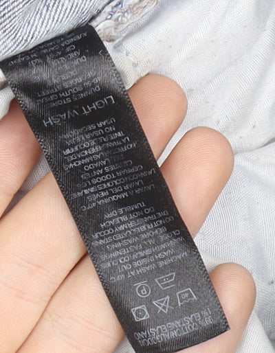 Dunnes Stores Women’s Blue Light Wash Slouchy High Rise Mom Jeans Size 12