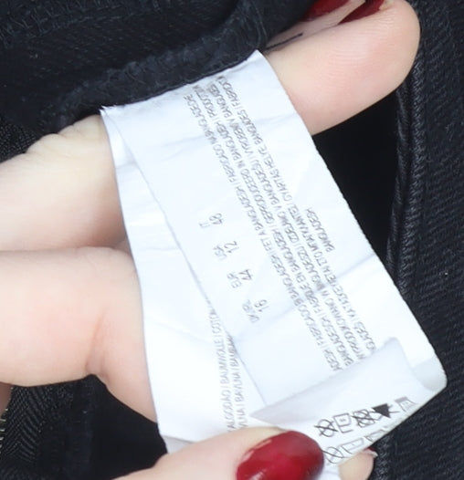 Primark Women’s Black Denim A-Line Short Skirt Size 16