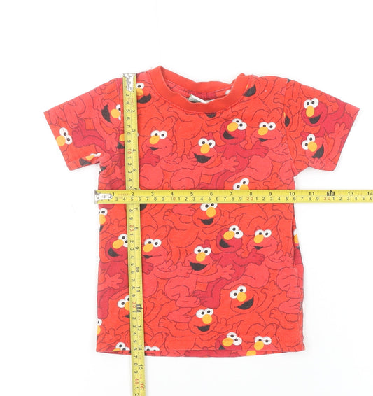Next Unisex Baby Red Elmo Sesame Street Cotton T-Shirt 12-18 Months
