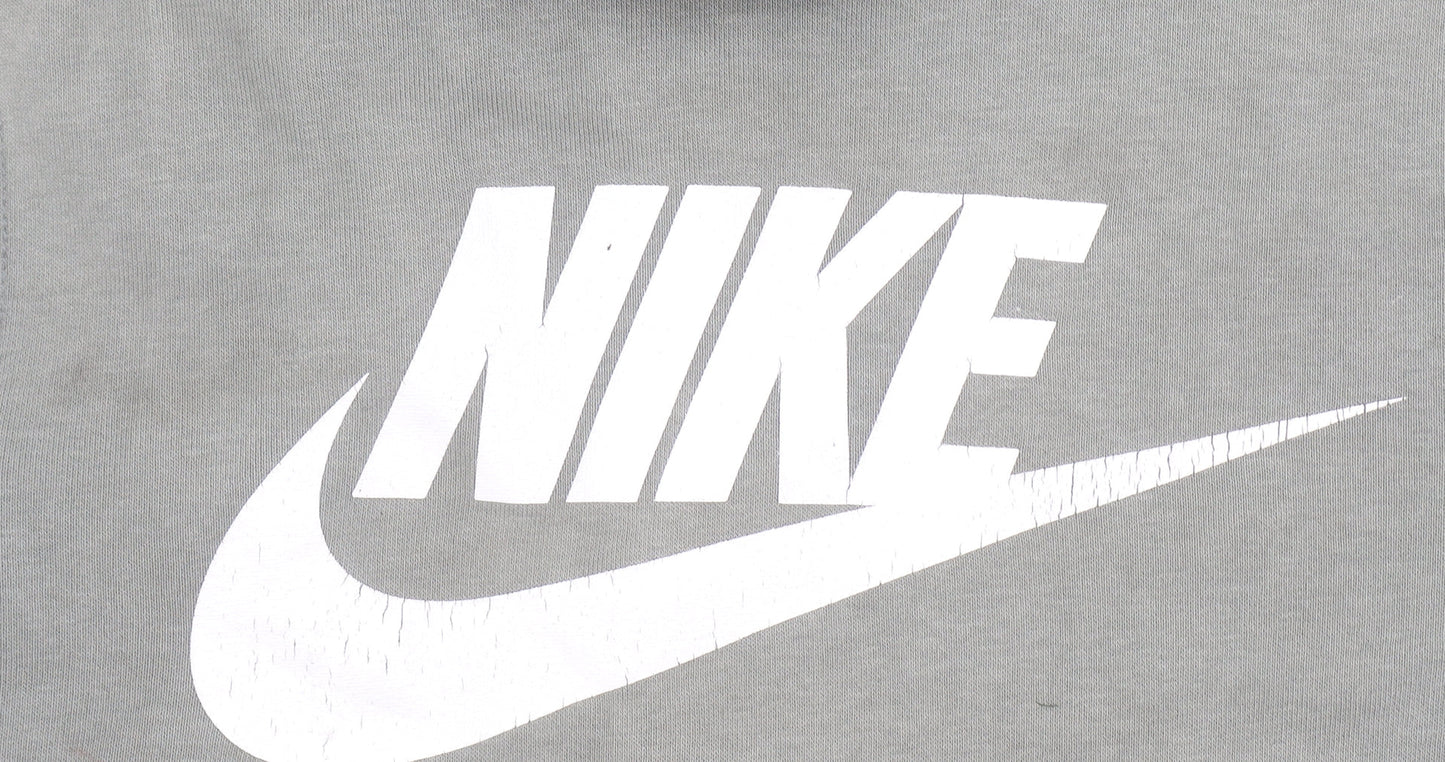 Womens UK Size M Nike Green Pullover Hoodie