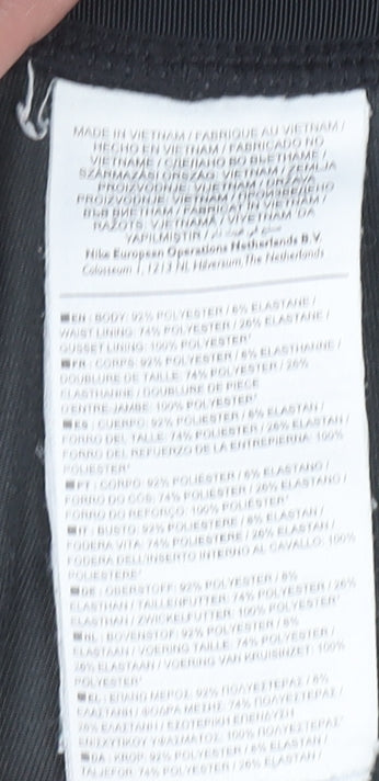 Nike Women Black Geometric Print Running Leggings Size S