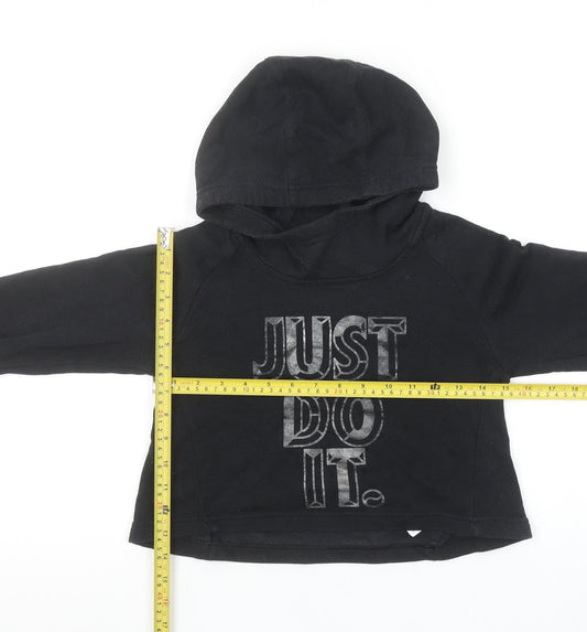Girls UK Size 10-12 Years Nike Black Pullover Hoodie