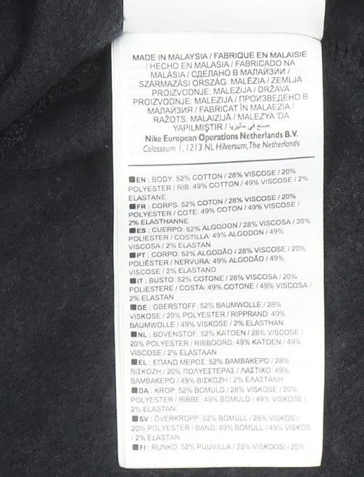 Girls UK Size 10-12 Years Nike Black Pullover Hoodie