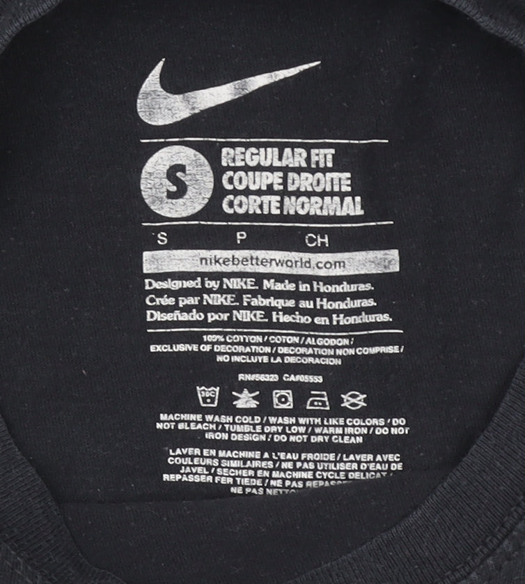 Mens UK Size S Nike Black T-Shirt