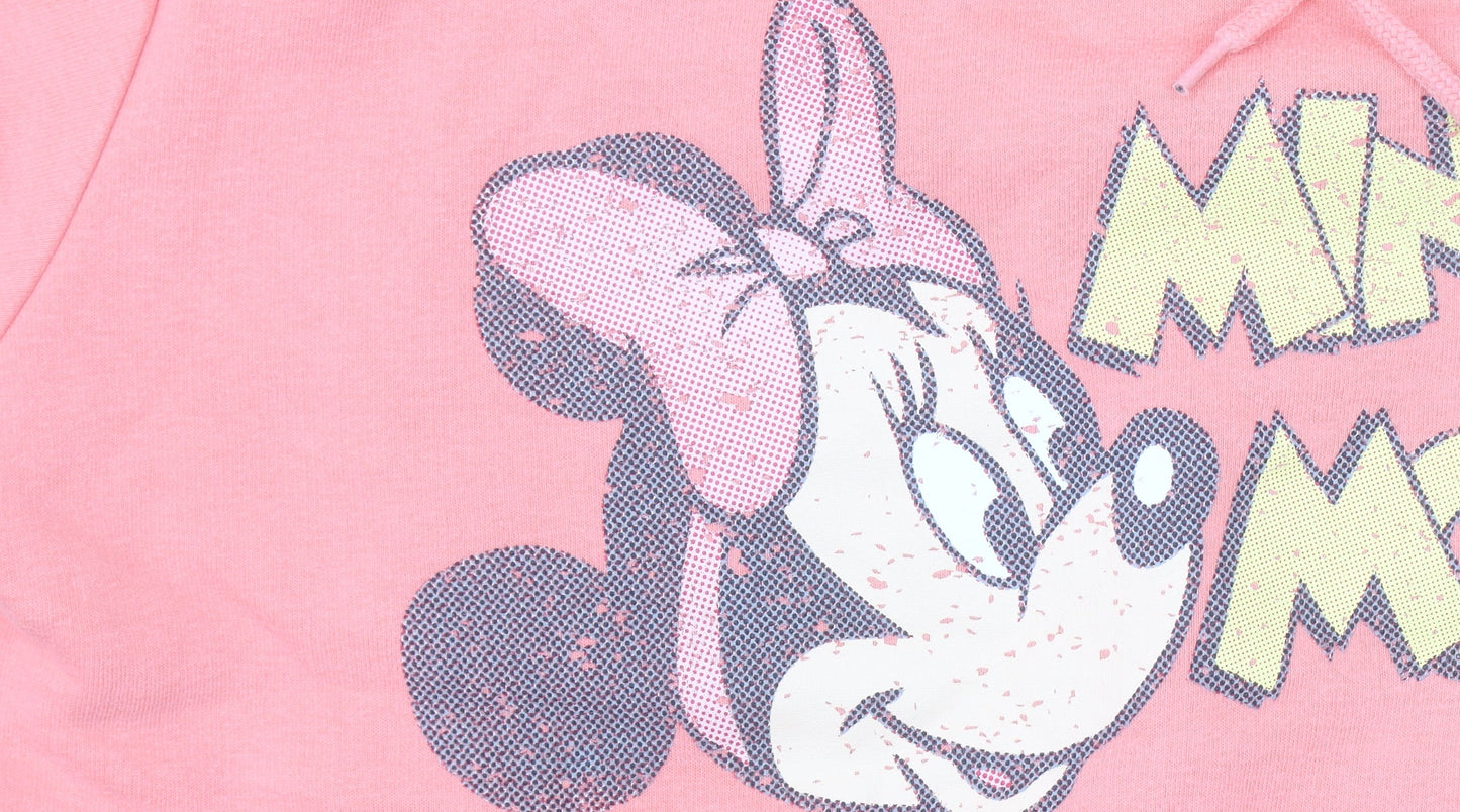 Womens UK Size M Disney Pink Pullover Hoodie