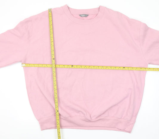 Nutmeg Women Pink Size 20 Pullover Sweatshirt Cotton Blend