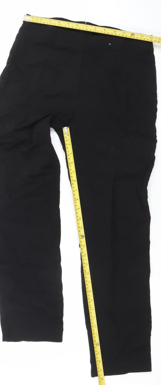 Womens UK Size M Dunnes Slim Fit CasualBusinessWorkwear Black Trousers