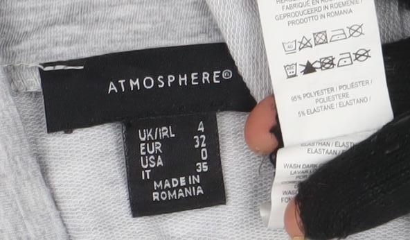 Atmosphere Women Grey Jersey T-Shirt Dress Size 8