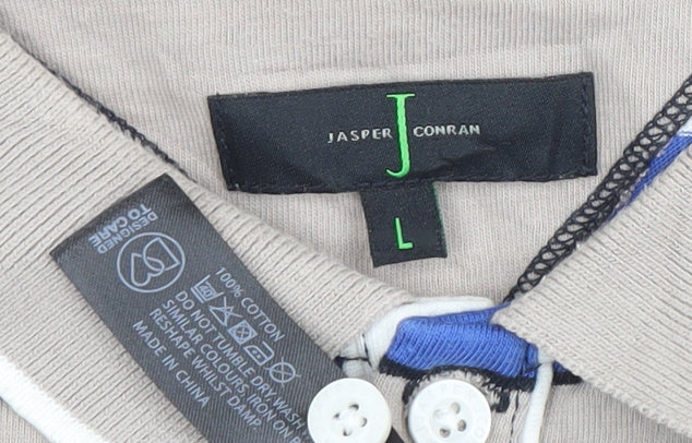 Mens UK Size L Jasper Conran 100% Cotton Polo Shirt