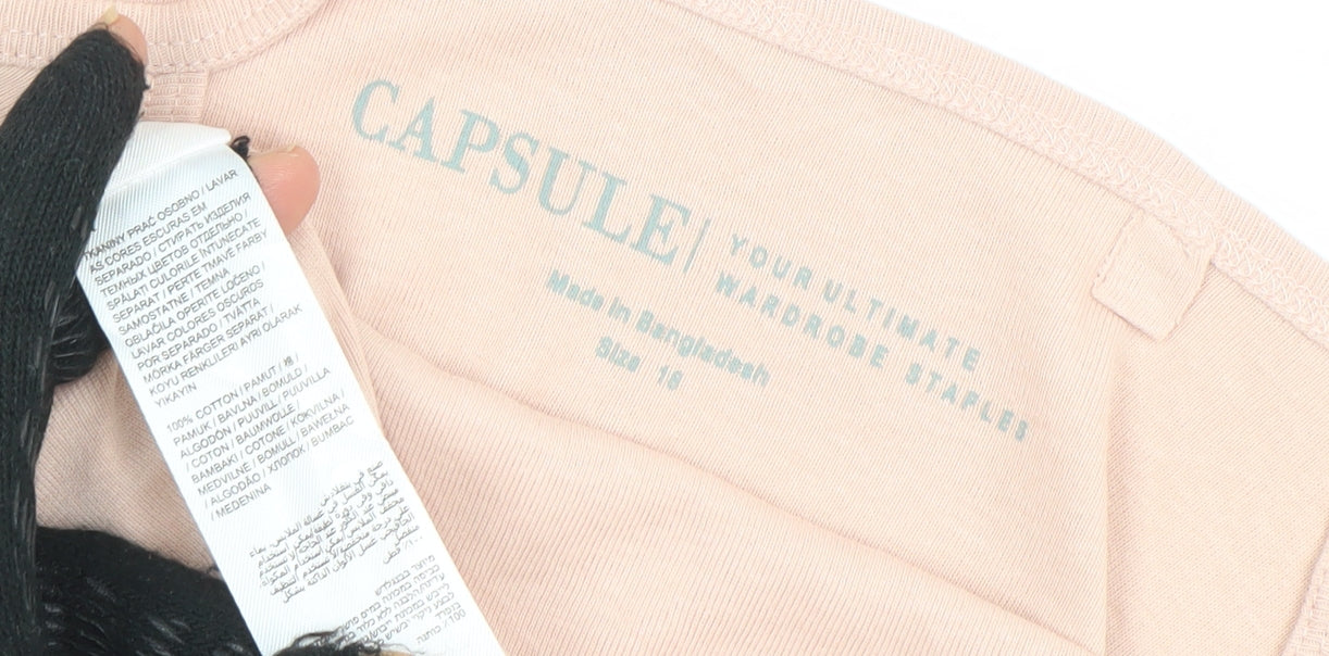 Capsule Women’s Beige Cotton Camisole Top Size 14