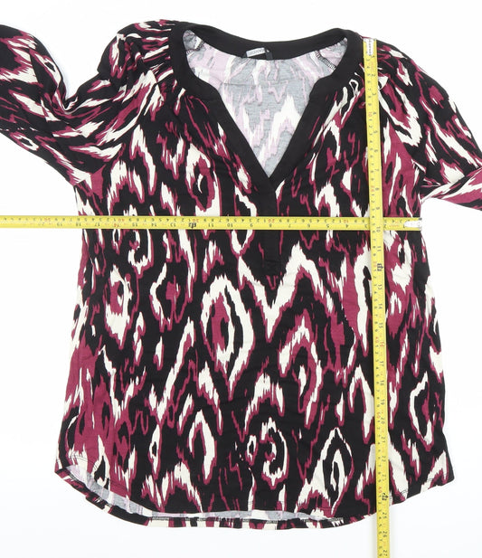 Womens UK Size 10 Roman Multicoloured Tunic Blouse