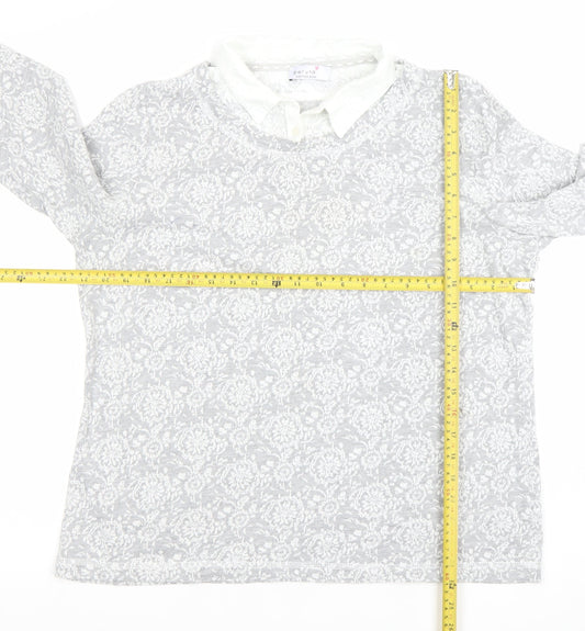 Womens UK Size 18 Marks and Spencer Grey Basic Blouse