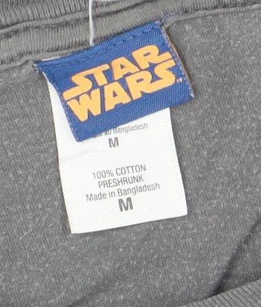 Star Wars Men's Grey Darth Vader Christmas Graphic T-Shirt Medium