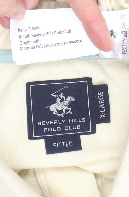 Mens UK Size XL Beverly Hills Polo Club Cotton Blend Polo Shirt