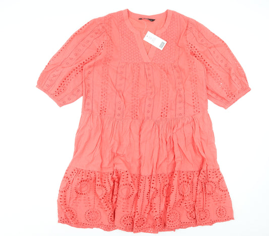 Womens UK Size 12 F&F Smocked Dress