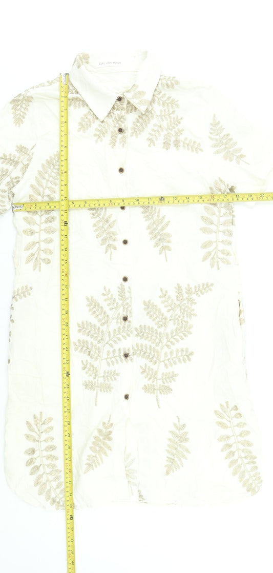 Womens UK Size 12 Coconut Online SL Shirt Dress