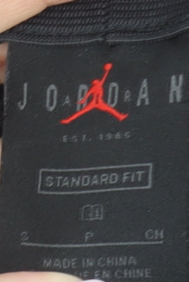 Nike Jordan Mens Black Jogger Trousers Size S Elastic Waist Zip Hem