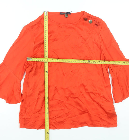 Womens UK Size 8 Marks and Spencer Red Tunic Blouse