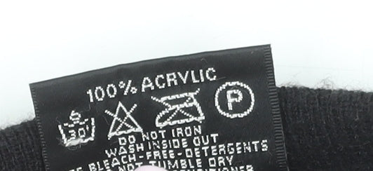 Deer Park Men's Black XL Crew Neck Acrylic Knit Jumper