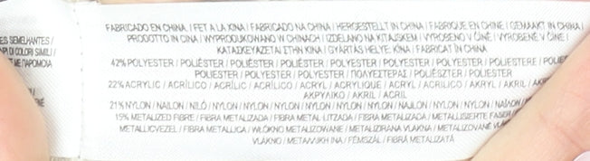 Primark Women Beige Crew Neck Knit Pullover Jumper Size M