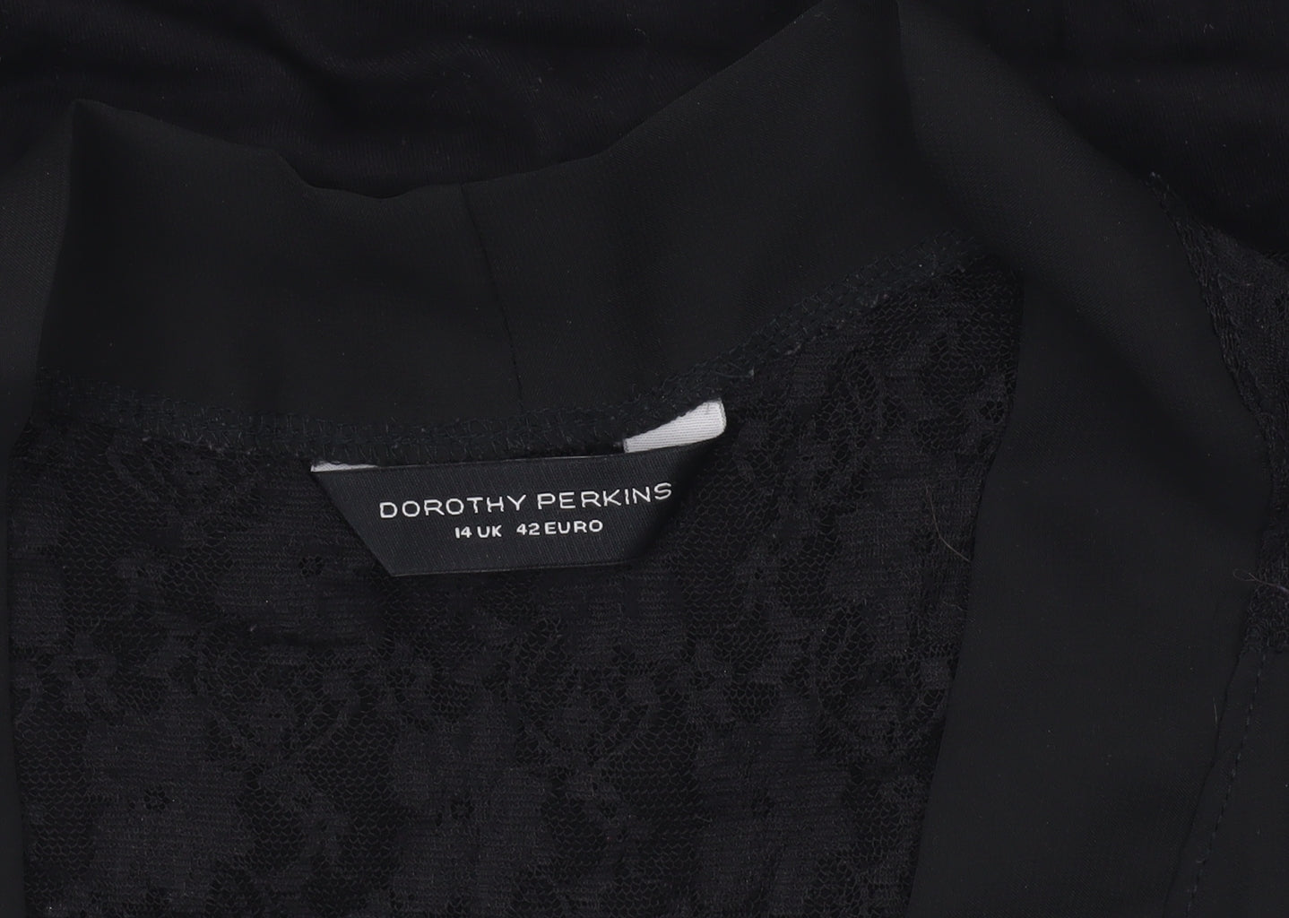 Womens UK Size 14 Dorothy Perkins Black Camisole Blouse